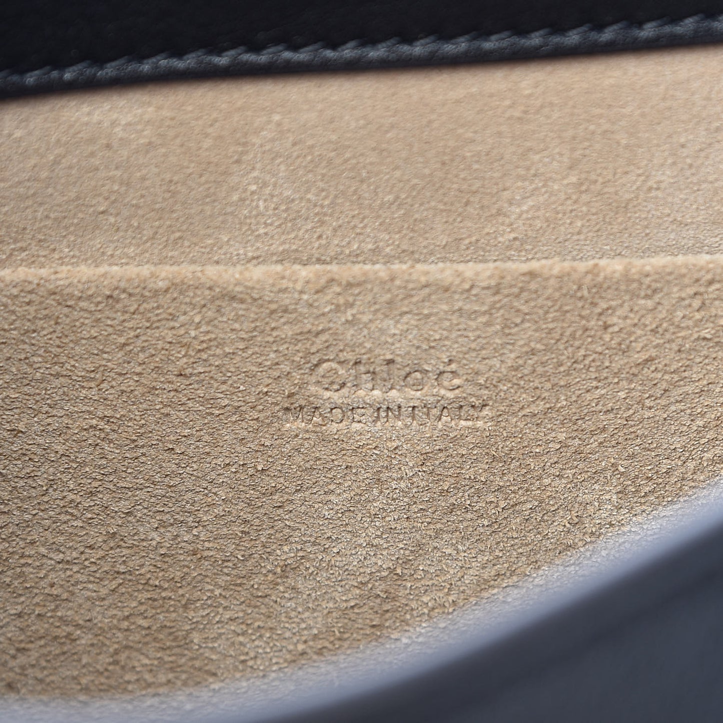 Calfskin Suede Medium Nile Bracelet Bag Black