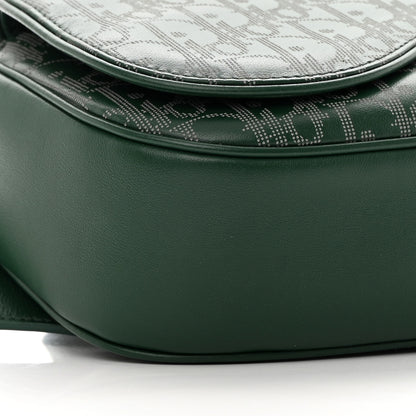 Christian Dior Galaxy Calfskin Oblique World Tour Saddle Belt Bag Green 9 of 11