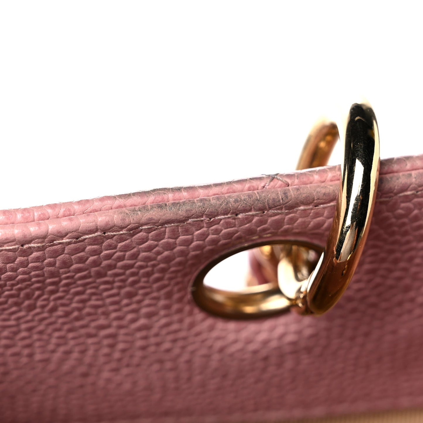 Caviar Quilted Petit Shopping Tote PST Pink