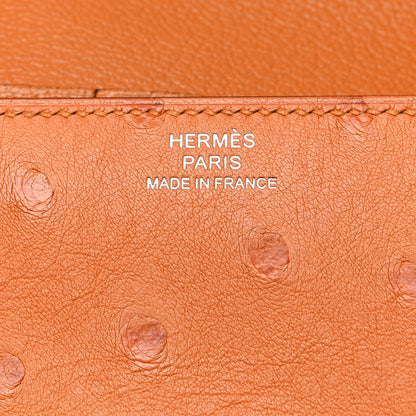 Hermes Ostrich Clic 12 Wallet Abricot 6 of 8