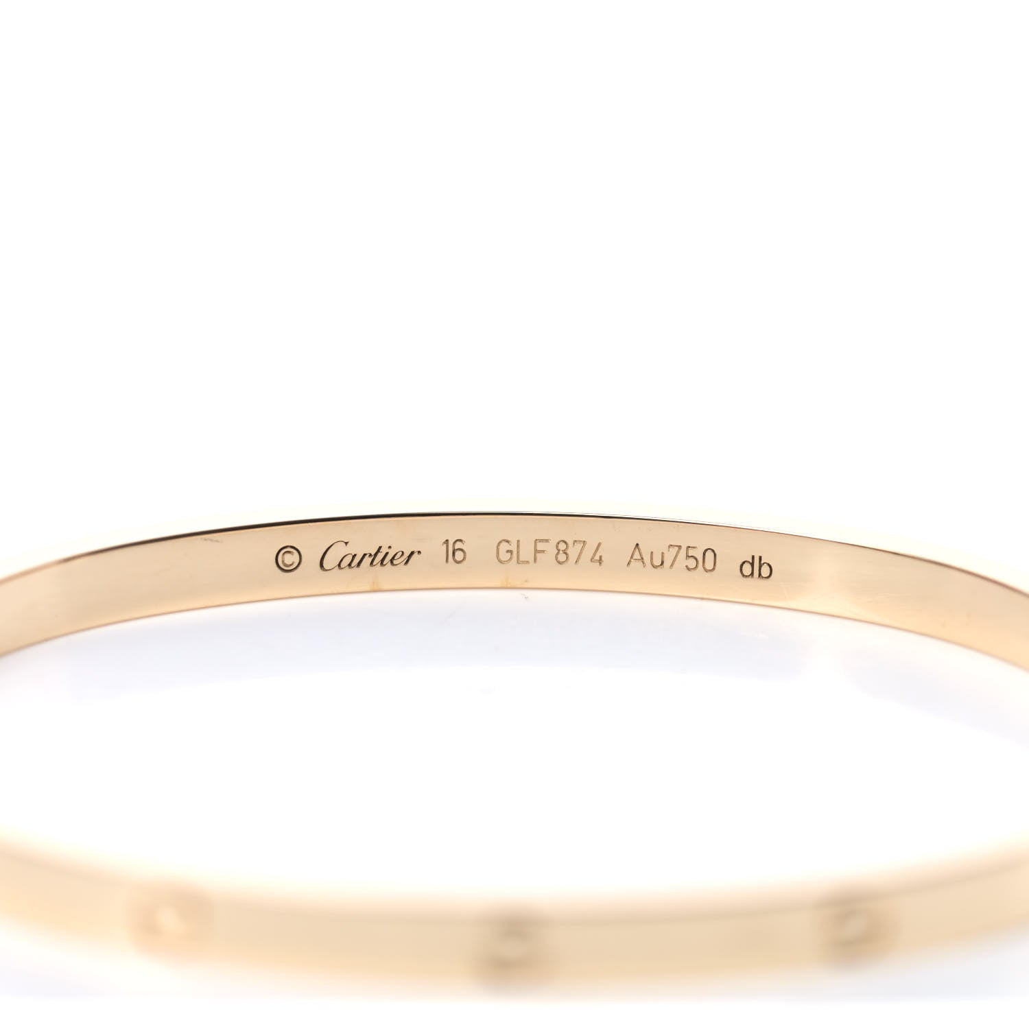 Cartier 18K Yellow Gold Small LOVE Bracelet 16 4 of 5