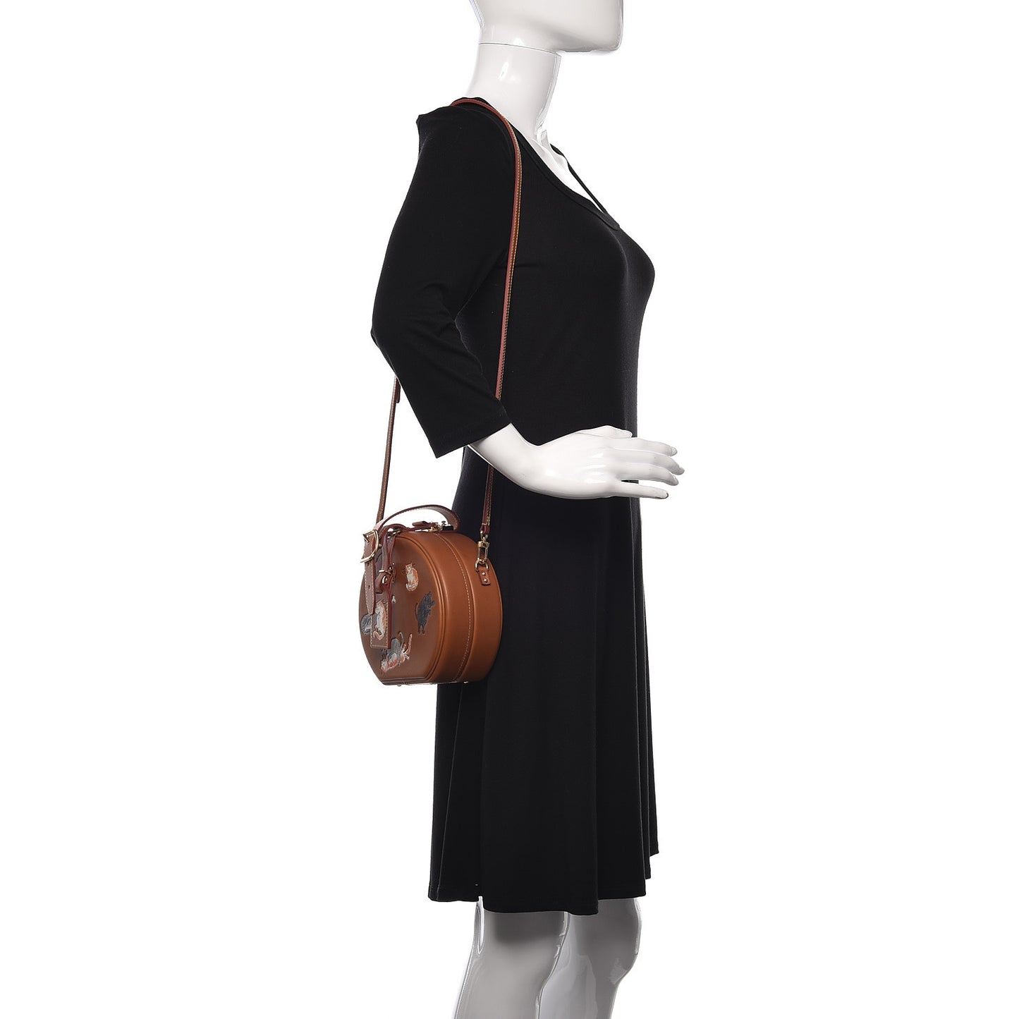 Calfskin Catogram Petite Boite Chapeau Tan