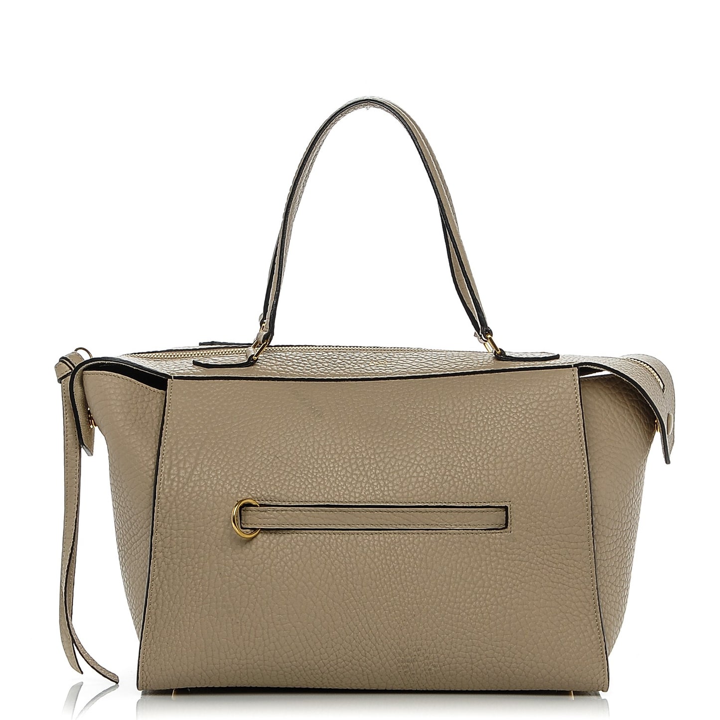 Bullhide Calfskin Small Ring Bag Dune