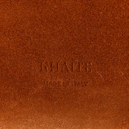 Khaite Suede Calfskin Mini Lotus Tote Caramel 6 of 11