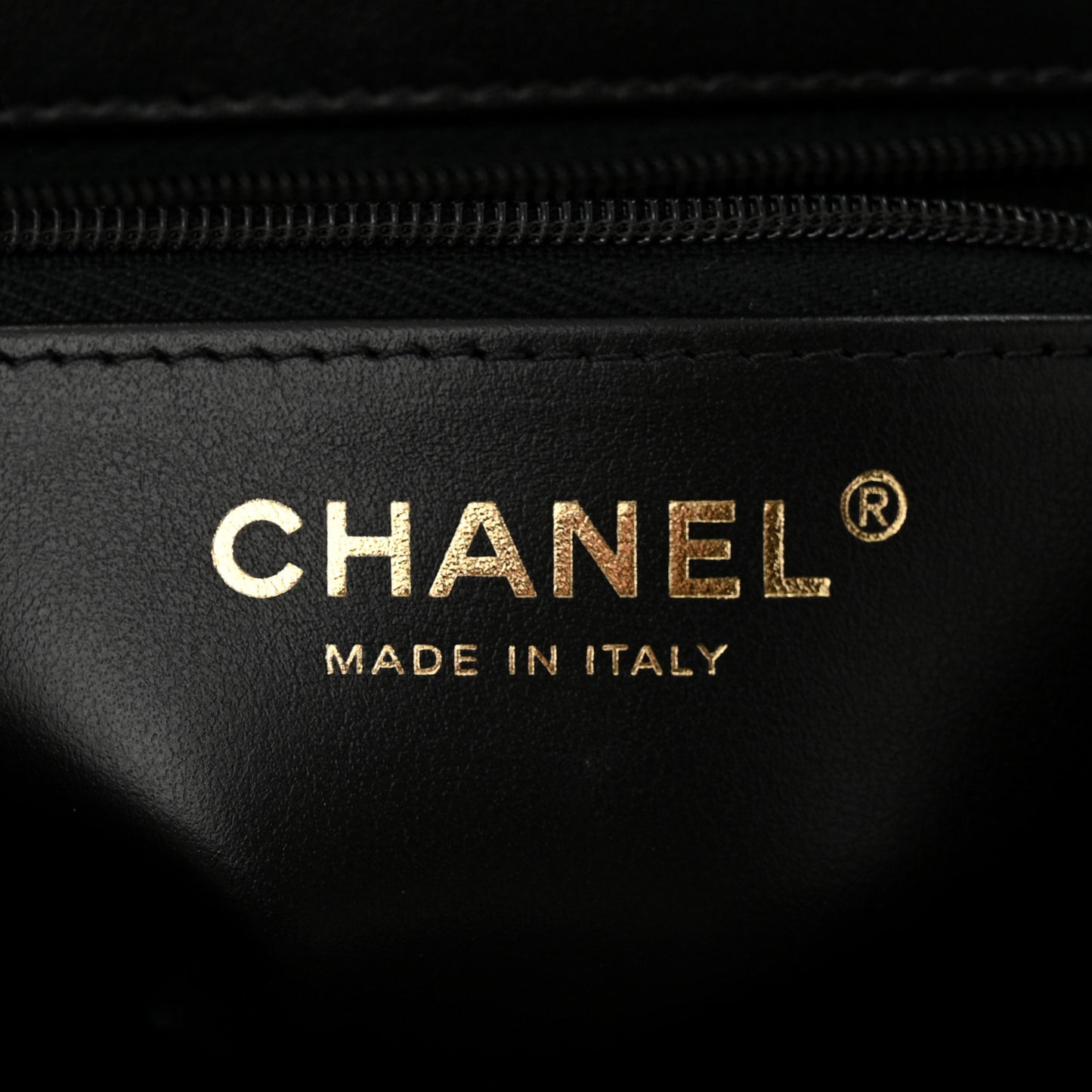 Shiny Aged Calfskin Quilted Nano Kelly Shopper Black
