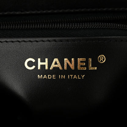 Chanel Shiny Aged Calfskin Quilted Nano Kelly Shopper Black 6 of 10