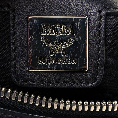MCM Visetos Small Boston Bag Black 6 of 16