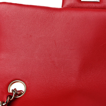 Chanel Lambskin Quilted Mini Rectangular Flap Red 12 of 12