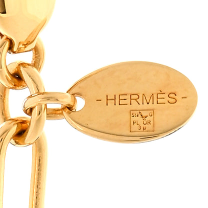 Hermes Swift Small Heritage Equestre Pendant Necklace Mauve Pale 4 of 4