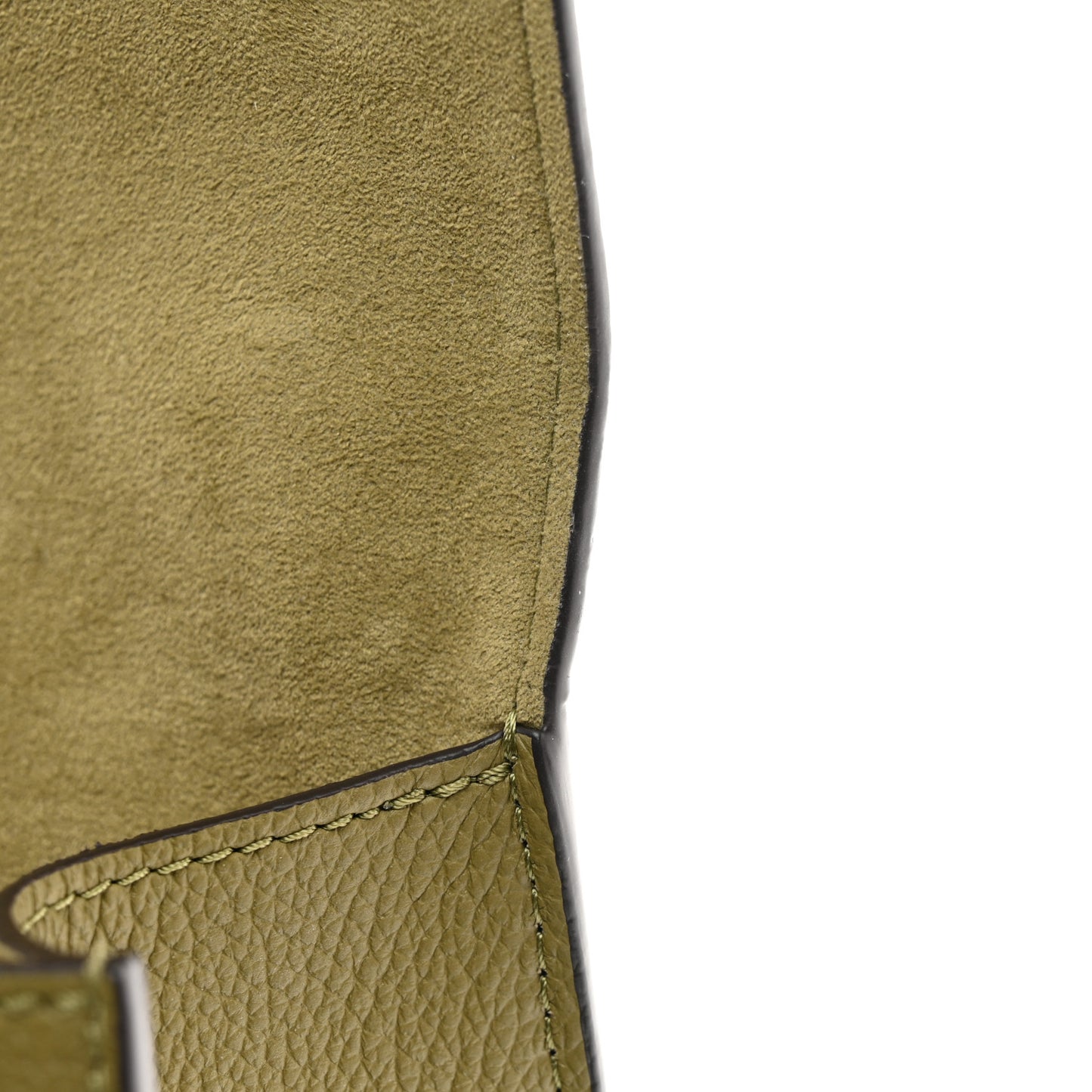 Soft Calfskin Mylockme Chain Bag BB Smokey Brown Green
