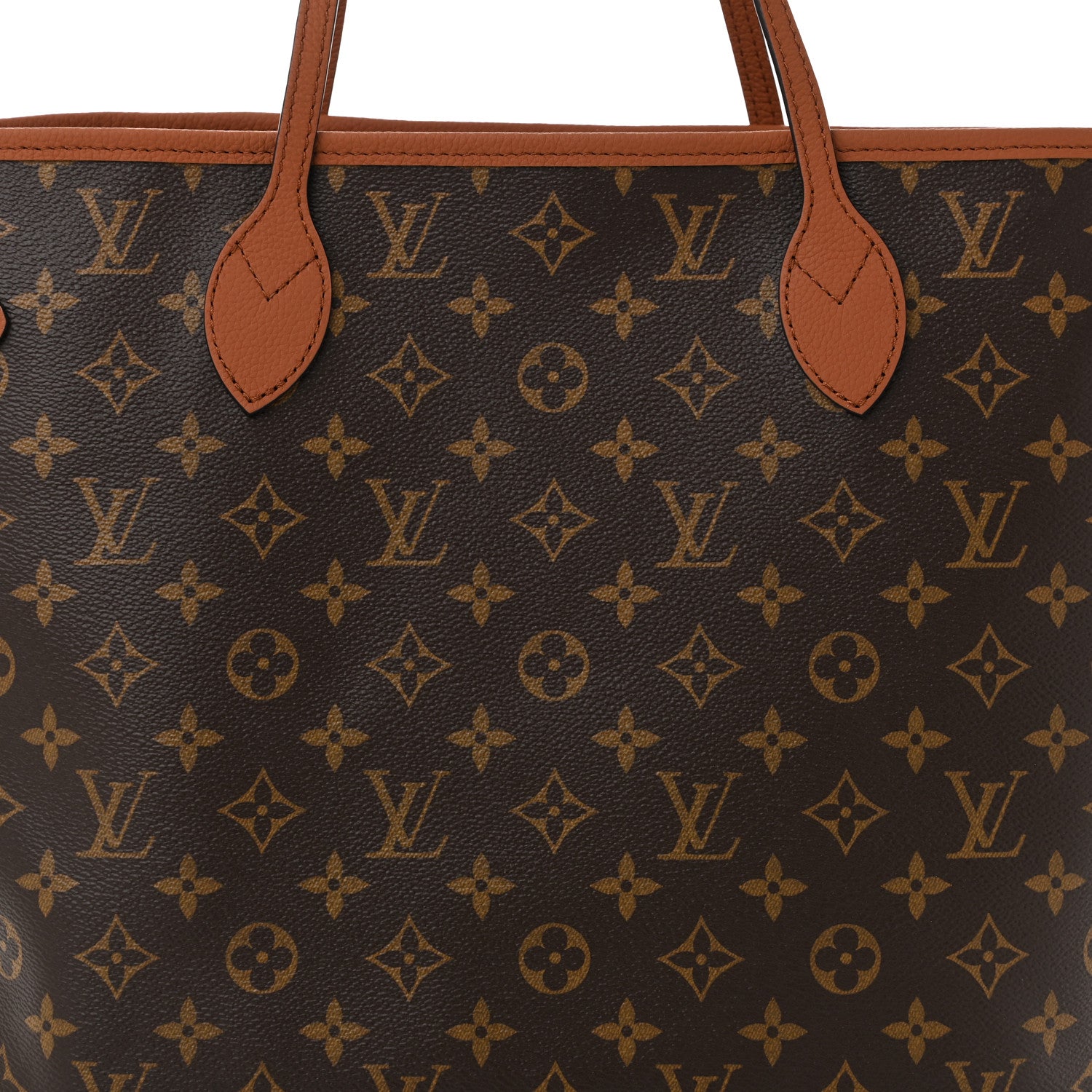 Louis Vuitton Monogram Calfskin Neo Neverfull Inside Out MM Tan 12 of 17