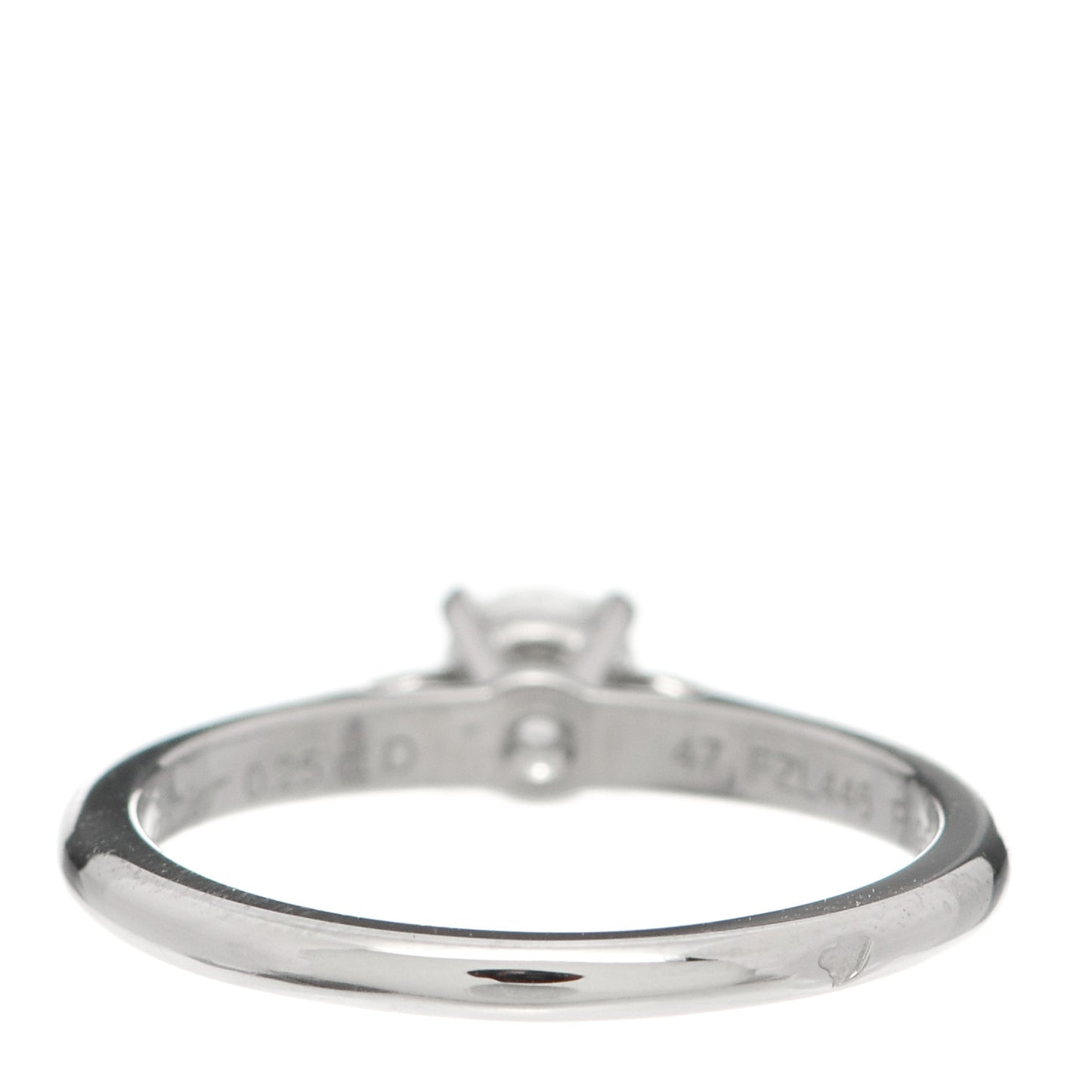 Platinum Diamond .25ct Solitaire Engagement Ring 47 4