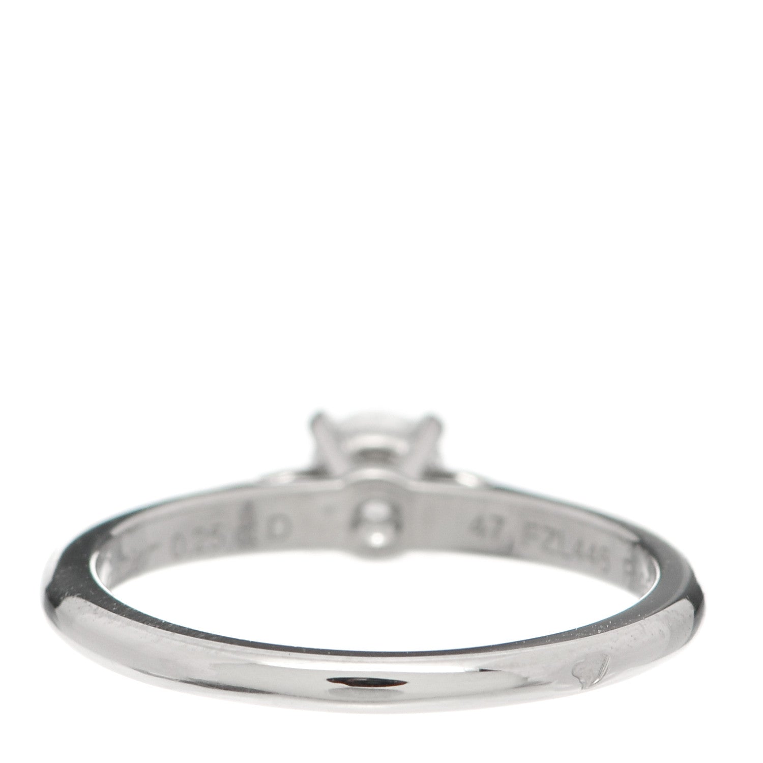 Cartier Platinum Diamond .25ct Solitaire Engagement Ring 47 4 3 of 6