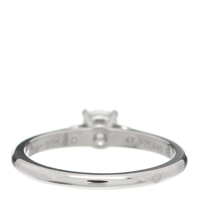 Cartier Platinum Diamond .25ct Solitaire Engagement Ring 47 4 3 of 6