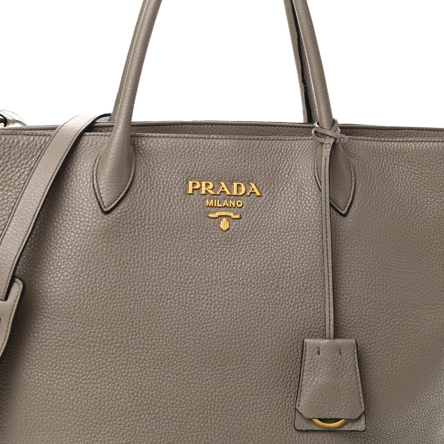Vitello Daino Zippered Tote Argilla