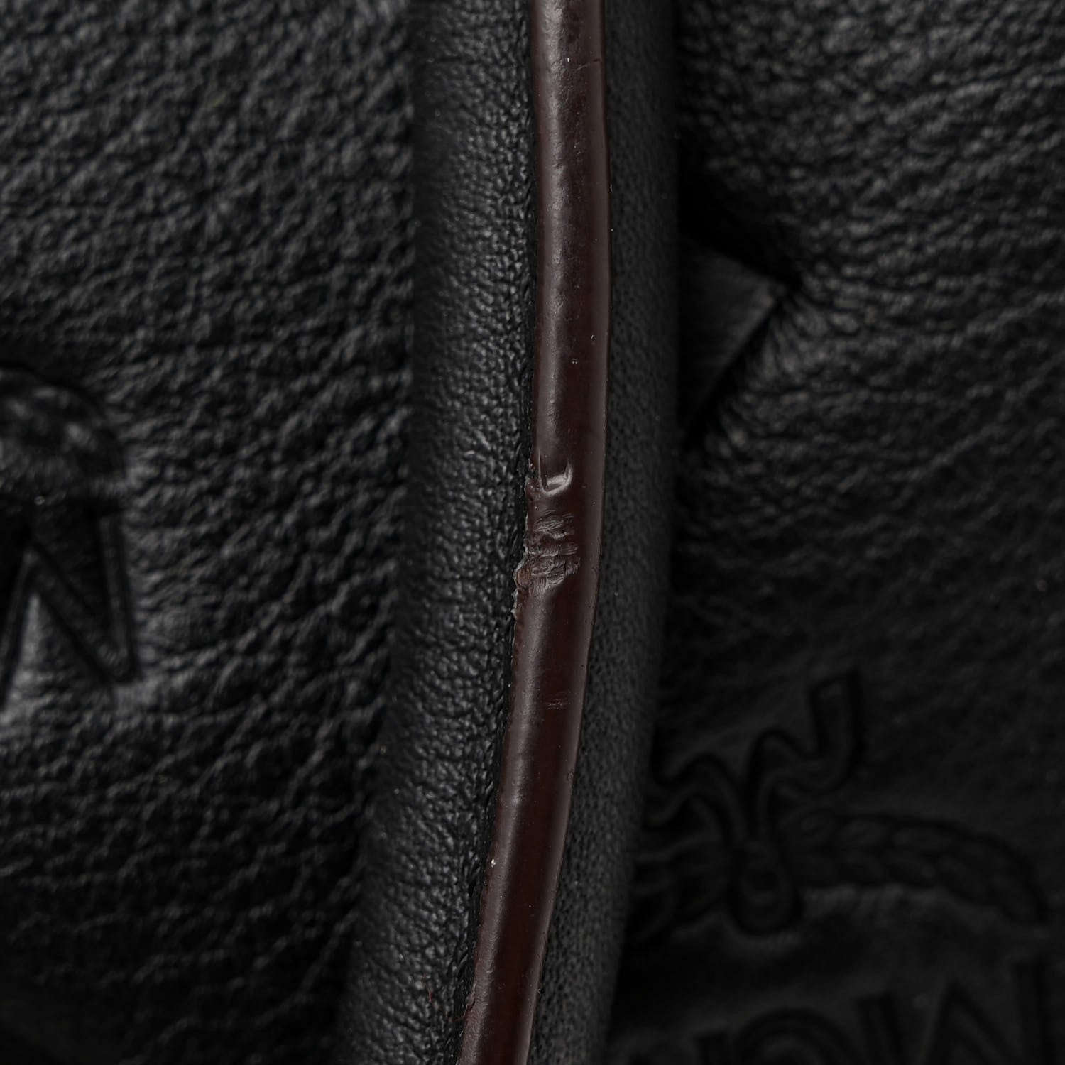 MCM Calfskin Ottomar Monogram Essential Boston Bag Black 12 of 12