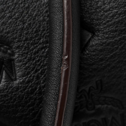 MCM Calfskin Ottomar Monogram Essential Boston Bag Black 12 of 12