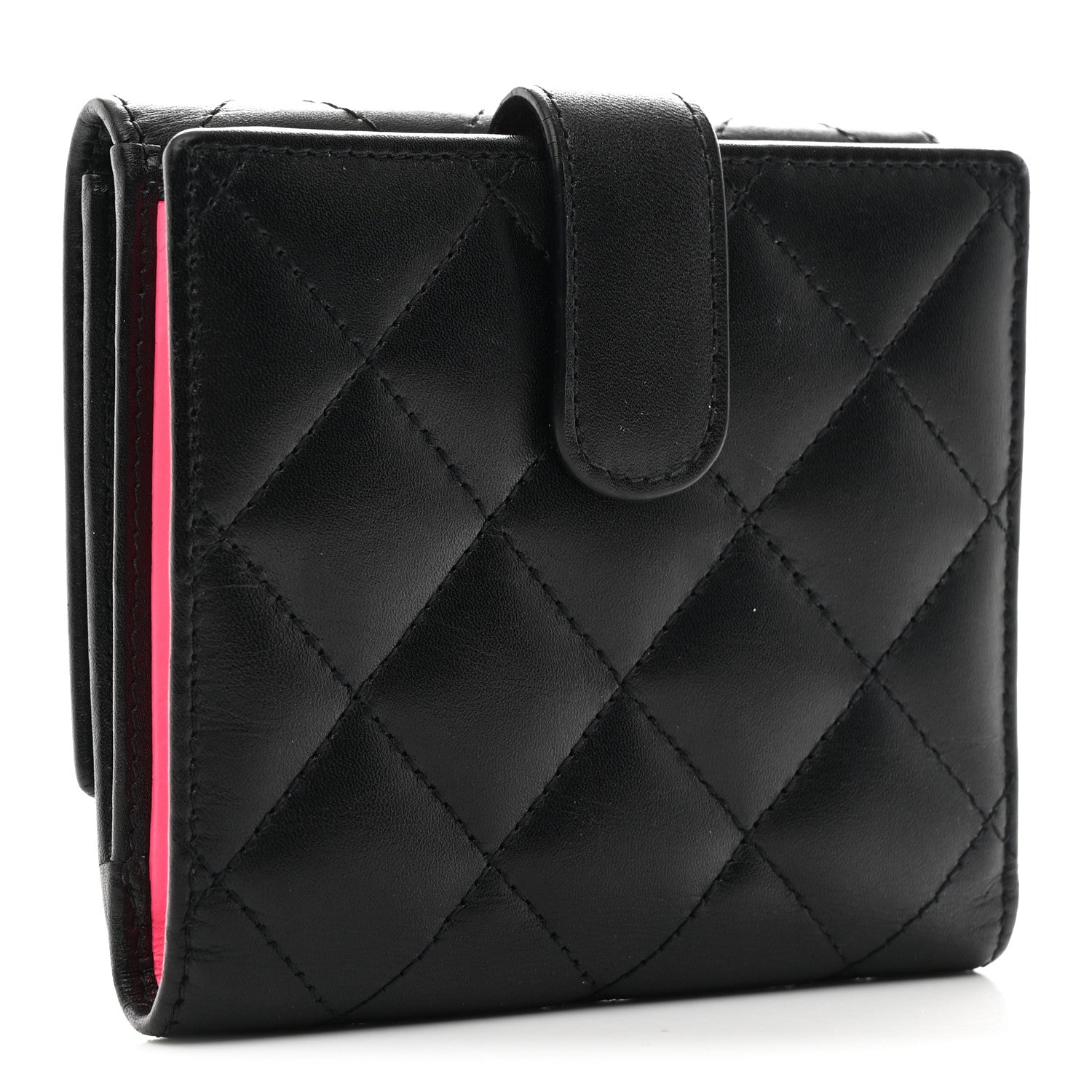 Chanel Calfskin Quilted Cambon Flap Wallet Black 3 of 9