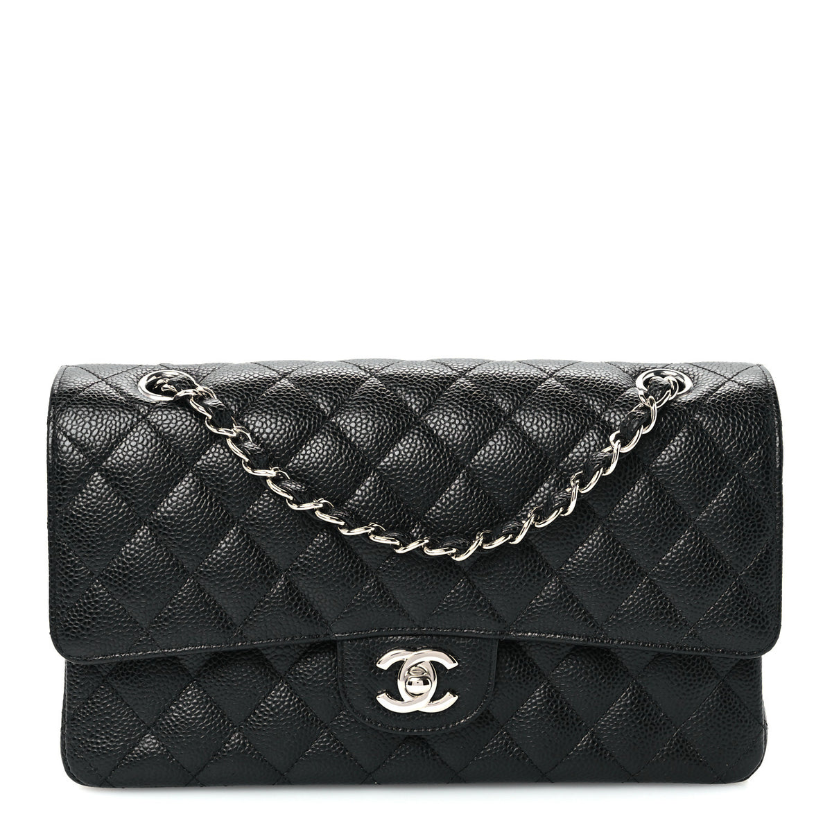 Chanel Caviar Quilted Medium Double Flap Black 1 of 10