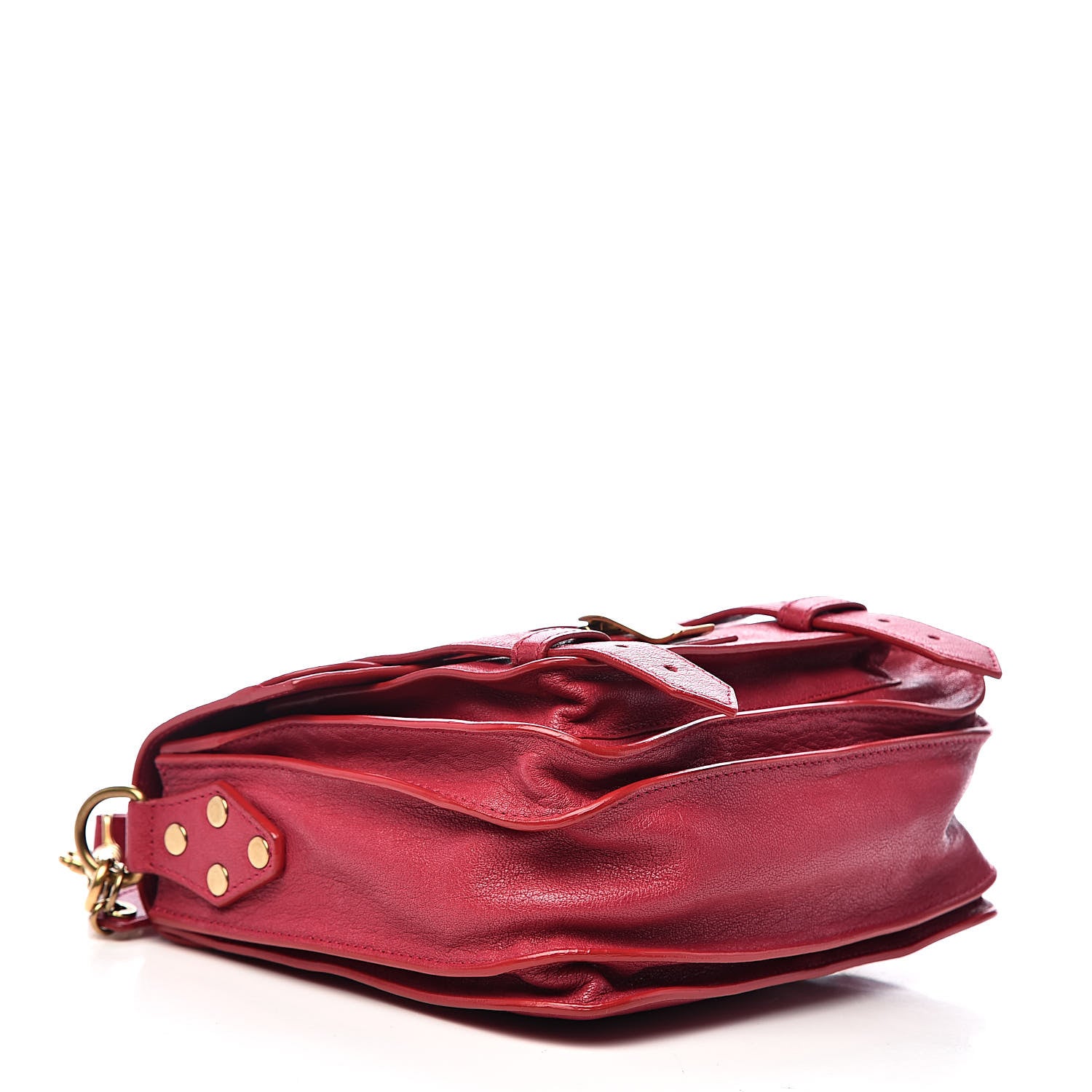 Proenza Schouler Lambskin PS1 Mini Pouch Messenger Bag Raspberry 4 of 11