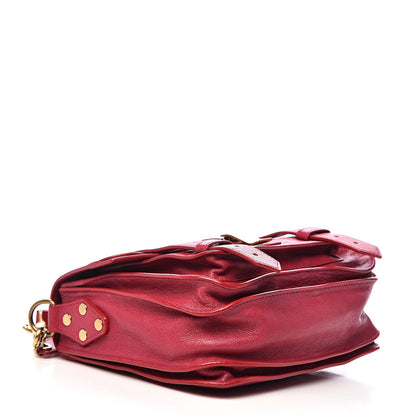 Proenza Schouler Lambskin PS1 Mini Pouch Messenger Bag Raspberry 4 of 11