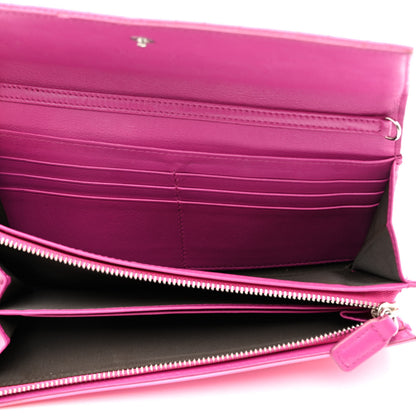 Christian Dior Patent Cannage Rendezvous Chain Wallet Pink 5 of 13