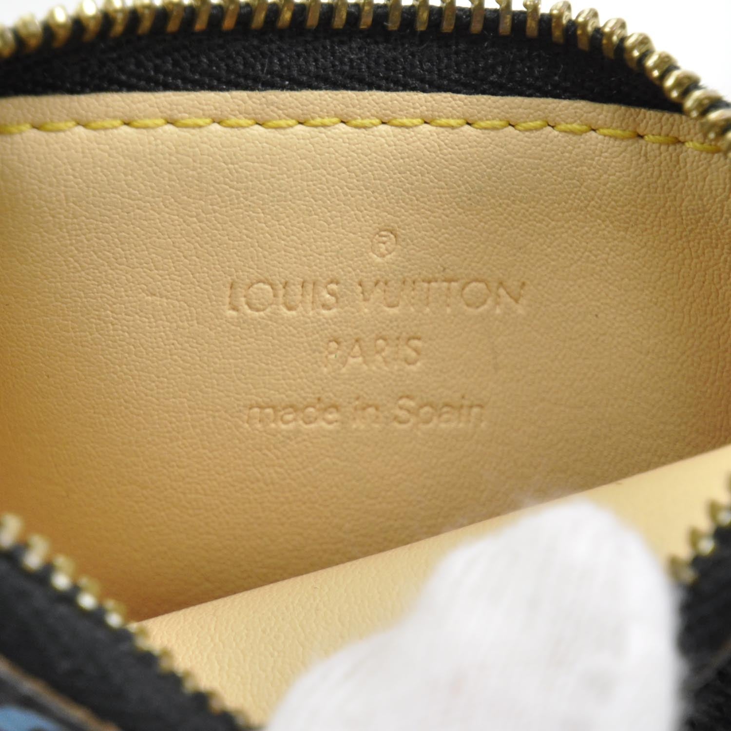 Louis Vuitton Monogram Multicolor Key Pouch Black 6 of 7