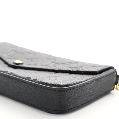 Louis Vuitton Empreinte Pochette Felicie Chain Wallet Black 10 of 11