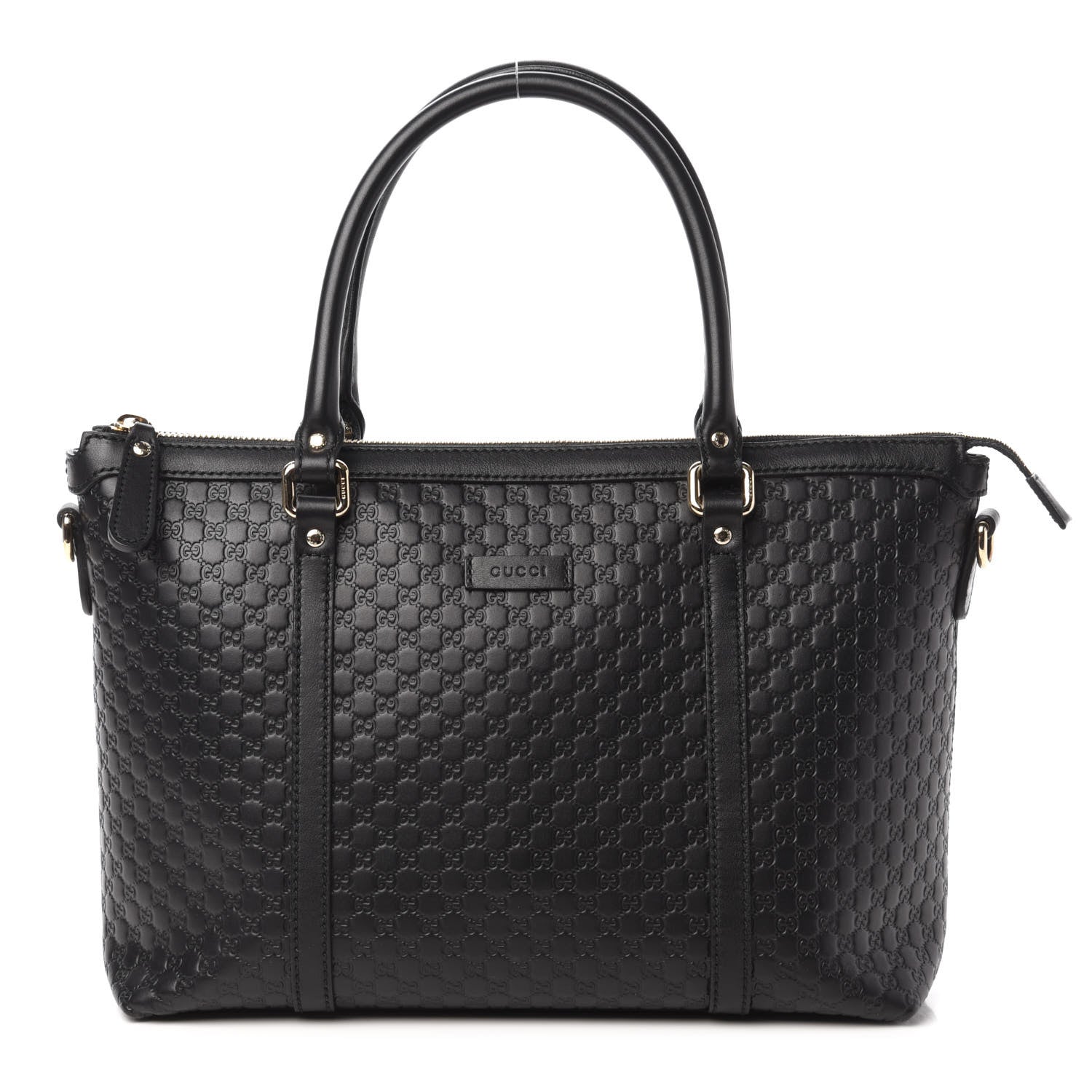 Gucci Soft Microguccissima Small Zippered Satchel Black 1 of 10