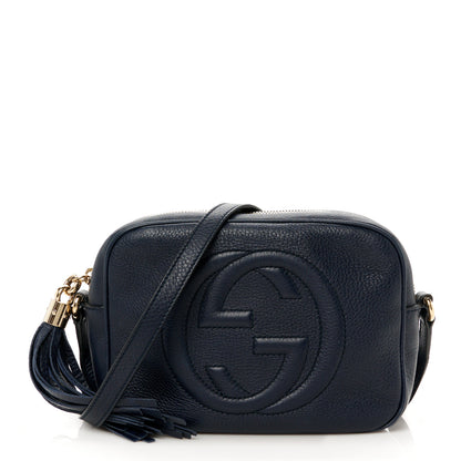 Gucci Pebbled Calfskin Small Soho Disco Bag Blue 1 of 11