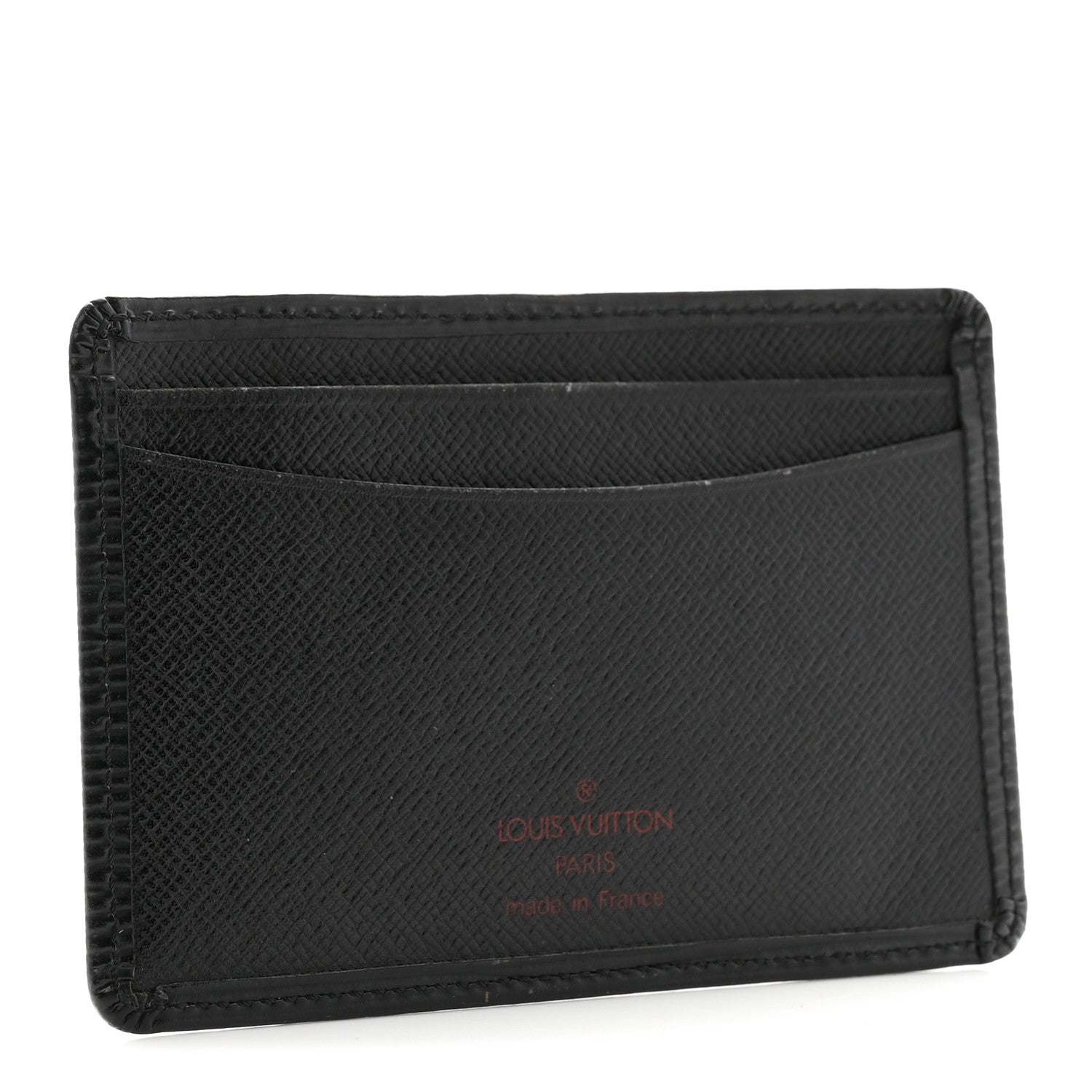 Louis Vuitton Epi Card Holder Black 3 of 6