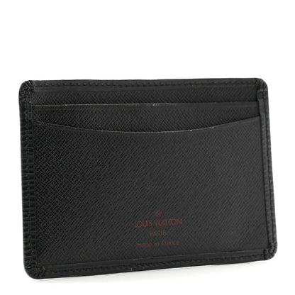 Louis Vuitton Epi Card Holder Black 3 of 6
