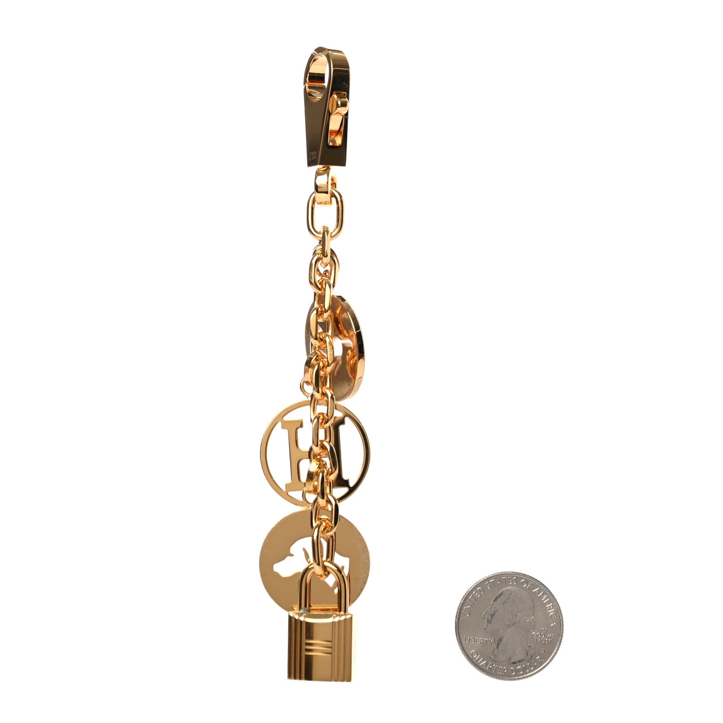 Breloque Bag Charm Gold