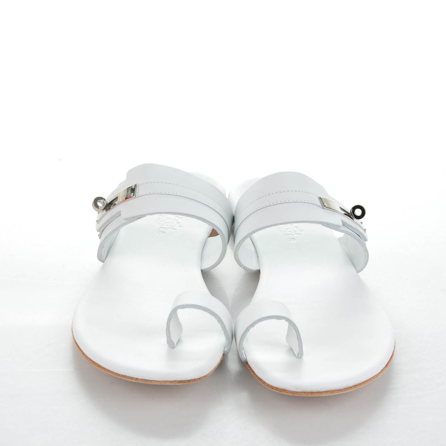 Lambskin Quasar Sandals 38 White