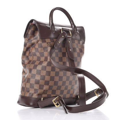 Louis Vuitton Damier Ebene Soho Backpack 3 of 17