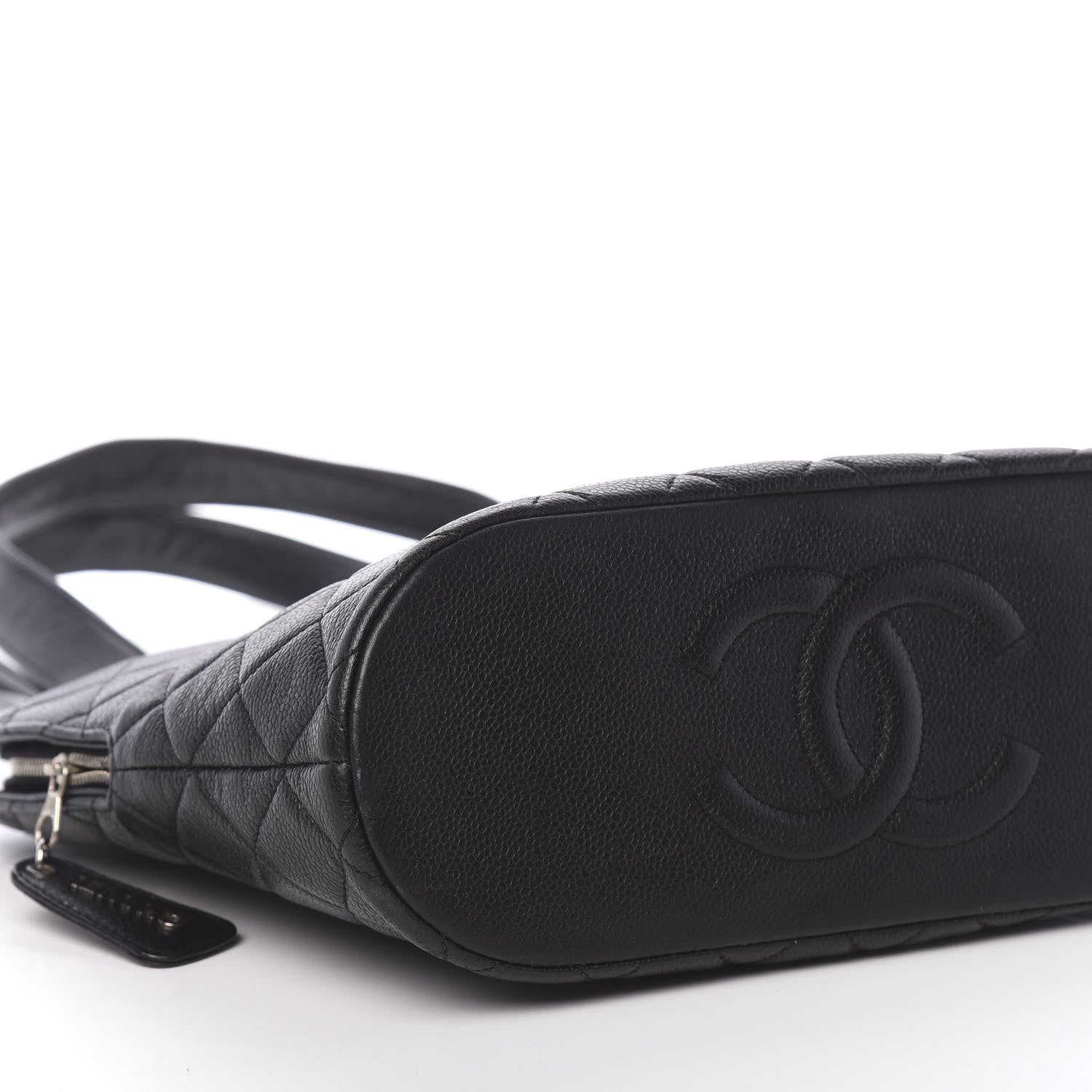 Chanel Caviar CC Shoulder Bag Black 10 of 11