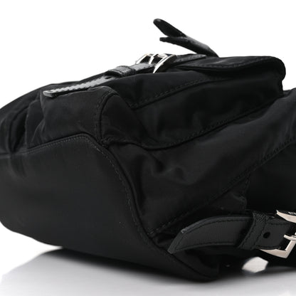 Prada Re-Nylon Vela Saffiano Small Backpack Black 9 of 9