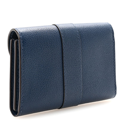 Delvaux Grained Calfskin Magic Brillant Card Holder Blue 3 of 7