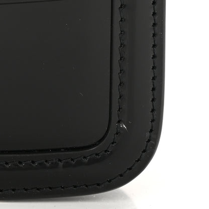 Saint Laurent Glazed Calfskin Monogram Medium Solferino Satchel Black 10 of 10