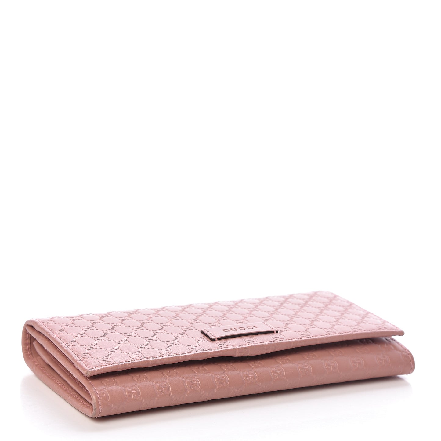 Soft Microguccissima Continental Wallet Soft Pink