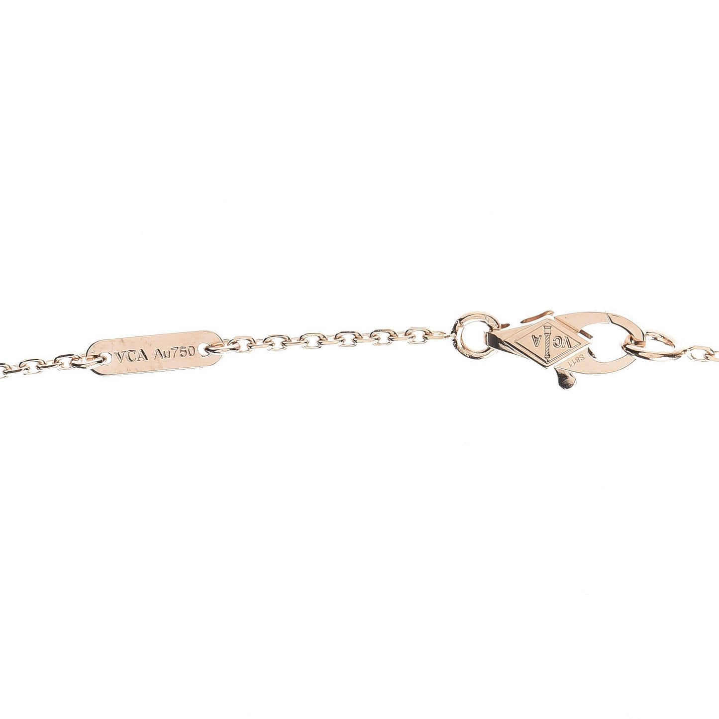 18K Rose Gold Sweet Alhambra Pendant Necklace
