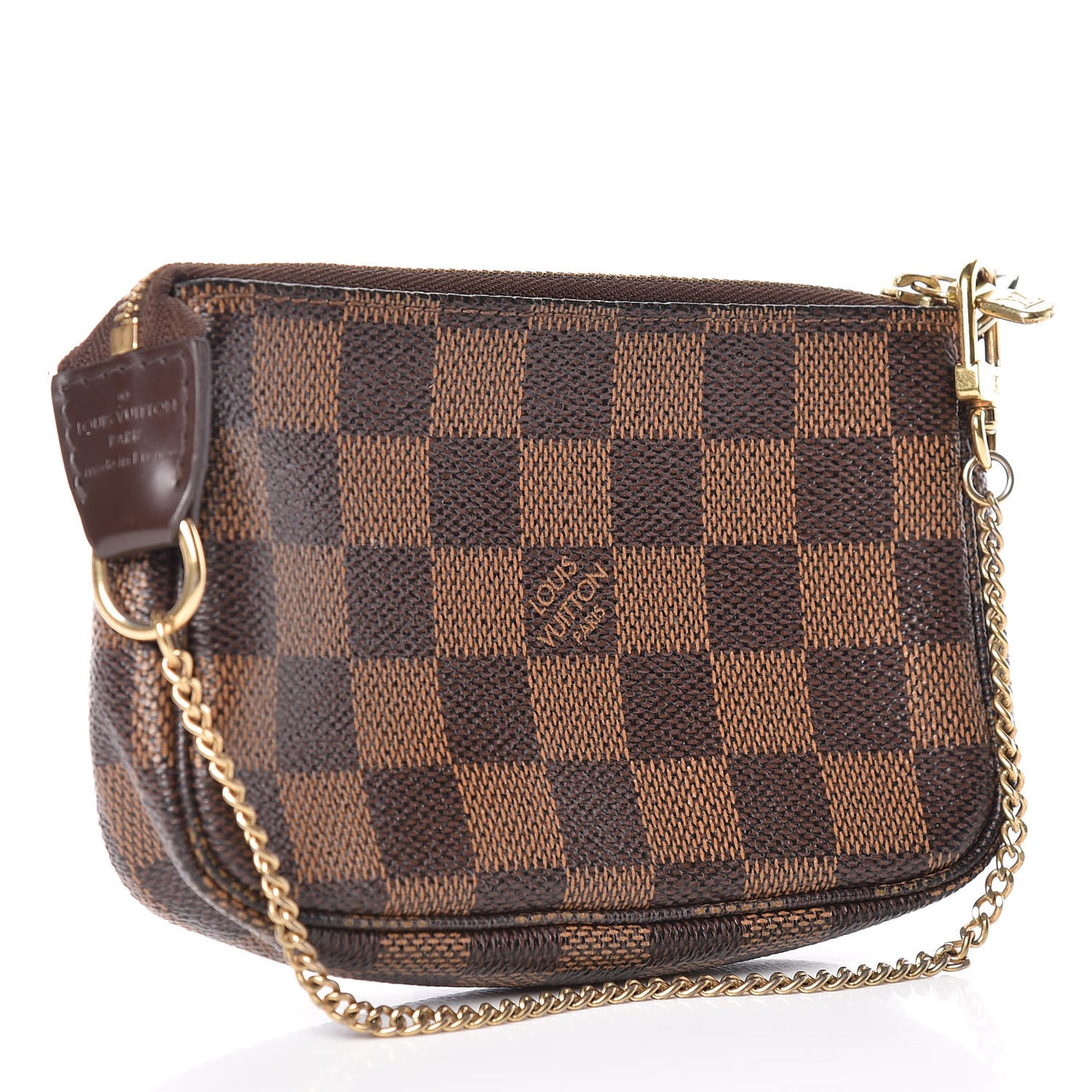 Damier Ebene Complice Trunks and Bags Mini Pochette Accessories Red