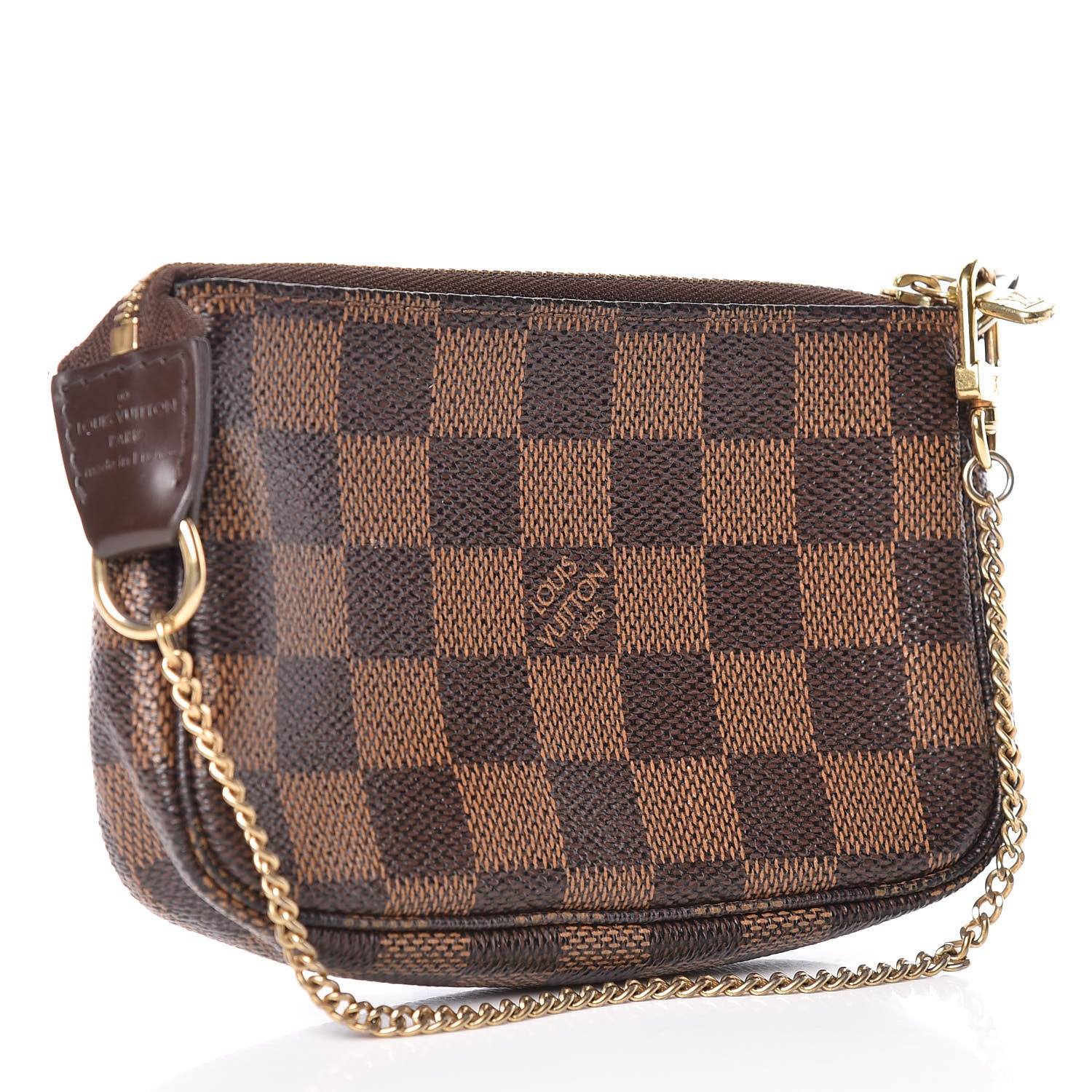 Louis Vuitton Damier Ebene Complice Trunks and Bags Mini Pochette Accessories Red 3 of 10