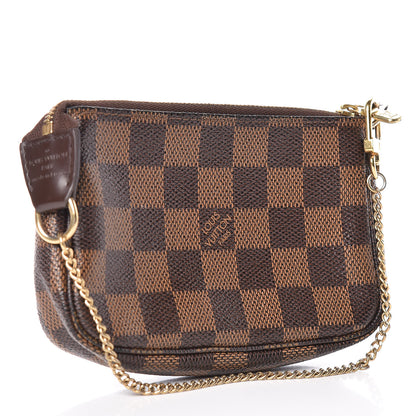 Louis Vuitton Damier Ebene Complice Trunks and Bags Mini Pochette Accessories Red 3 of 10