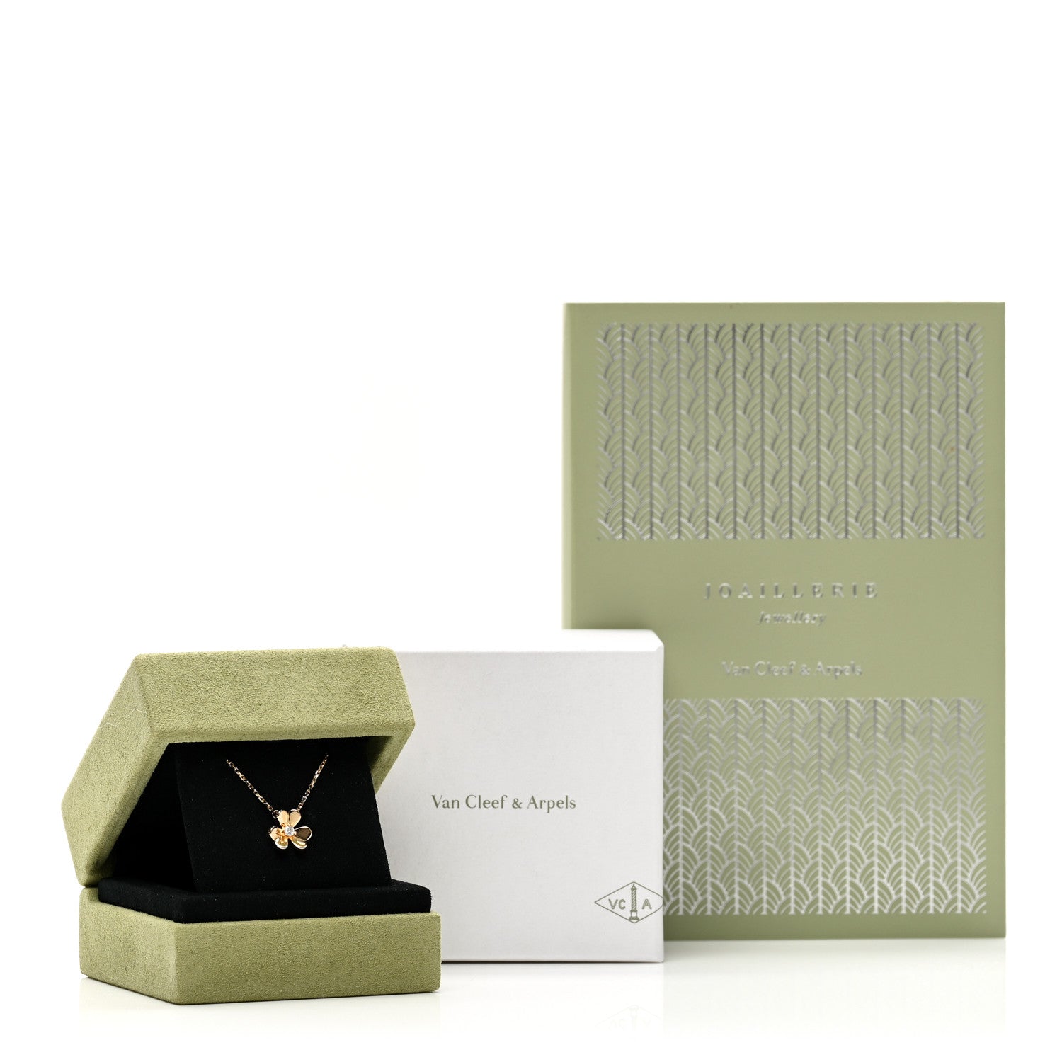 Van Cleef & Arpels 18K Yellow Gold Diamond Mini Frivole Pendant Necklace 6 of 6