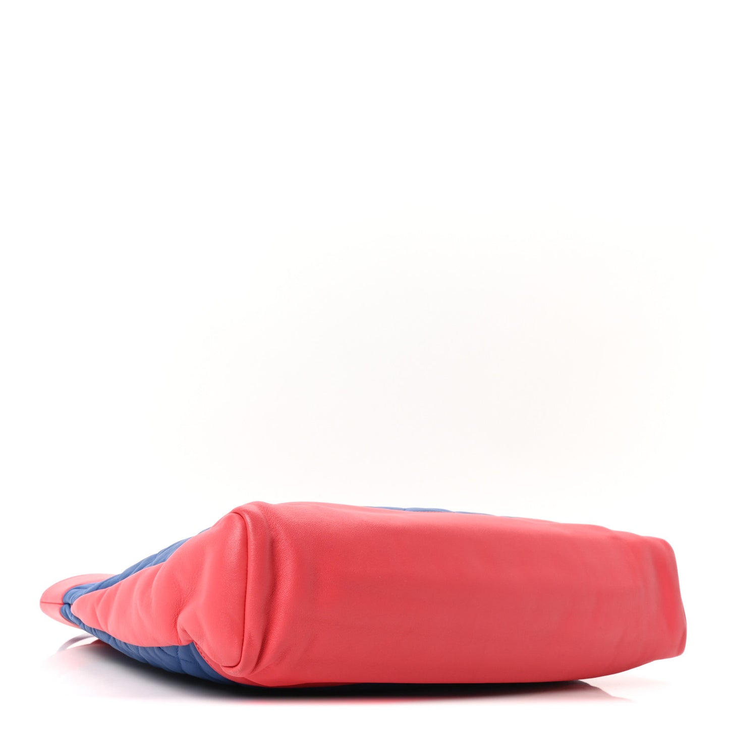 Lambskin Quilted Large 31 Shopping Bag Blue Red