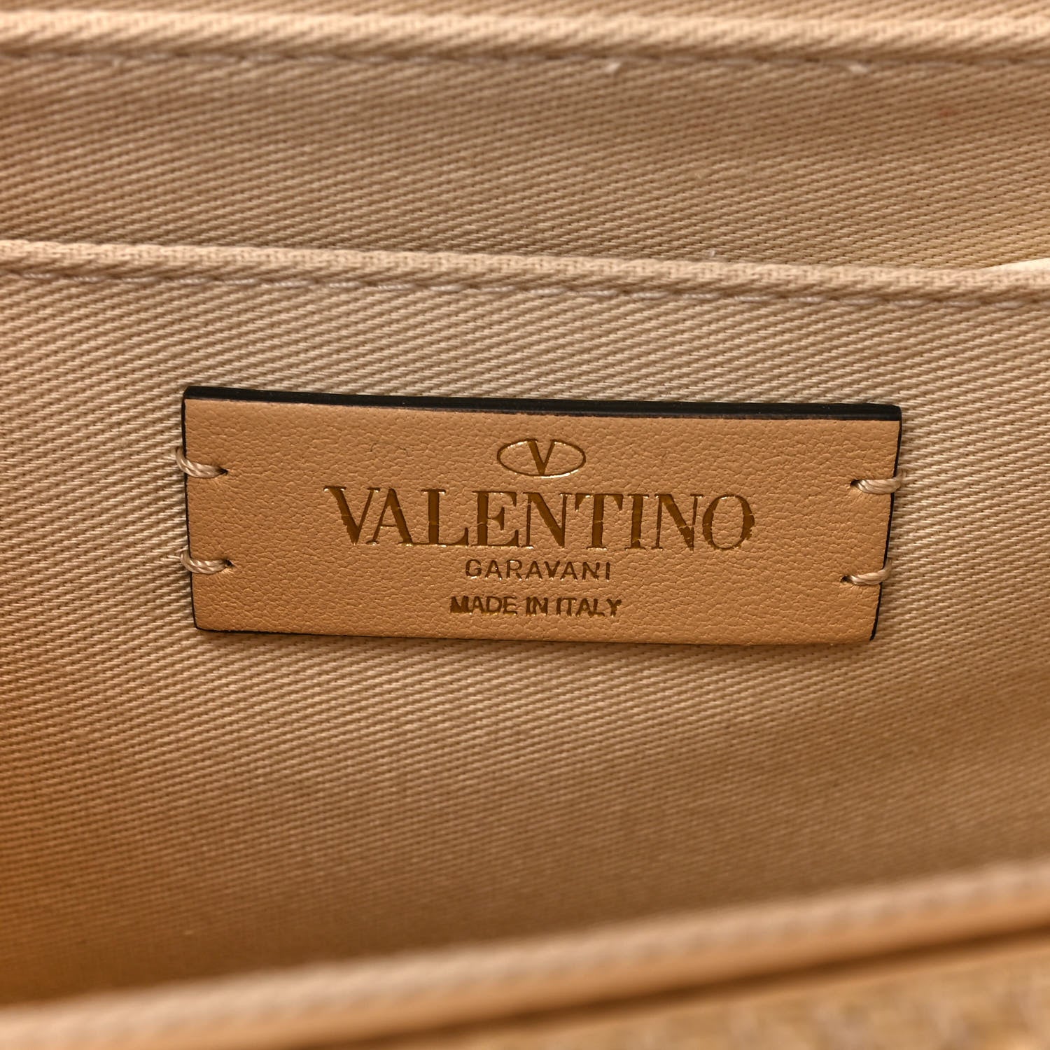 Valentino Garavani Raffia One Stud Chain Clutch Natural 6 of 10