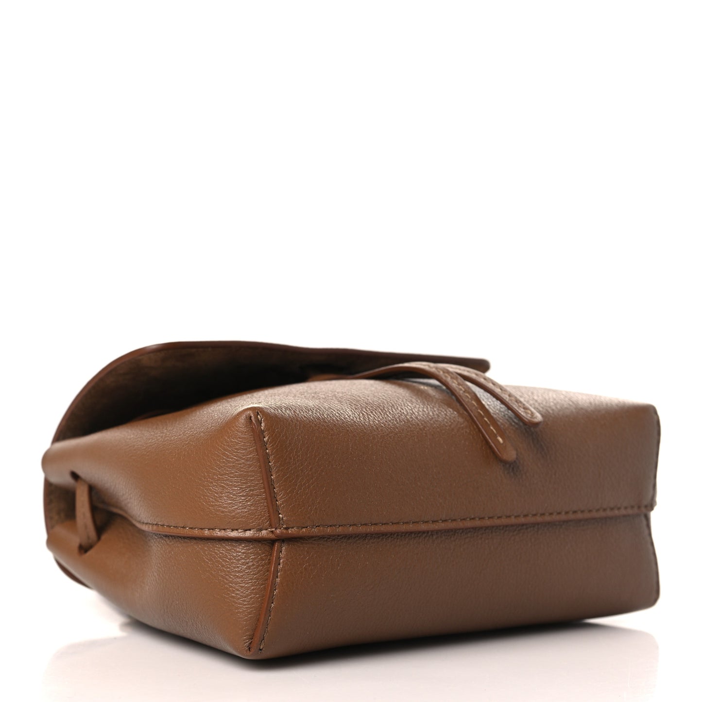 Calfskin Mini Mini Soft Lady Bag Saddle