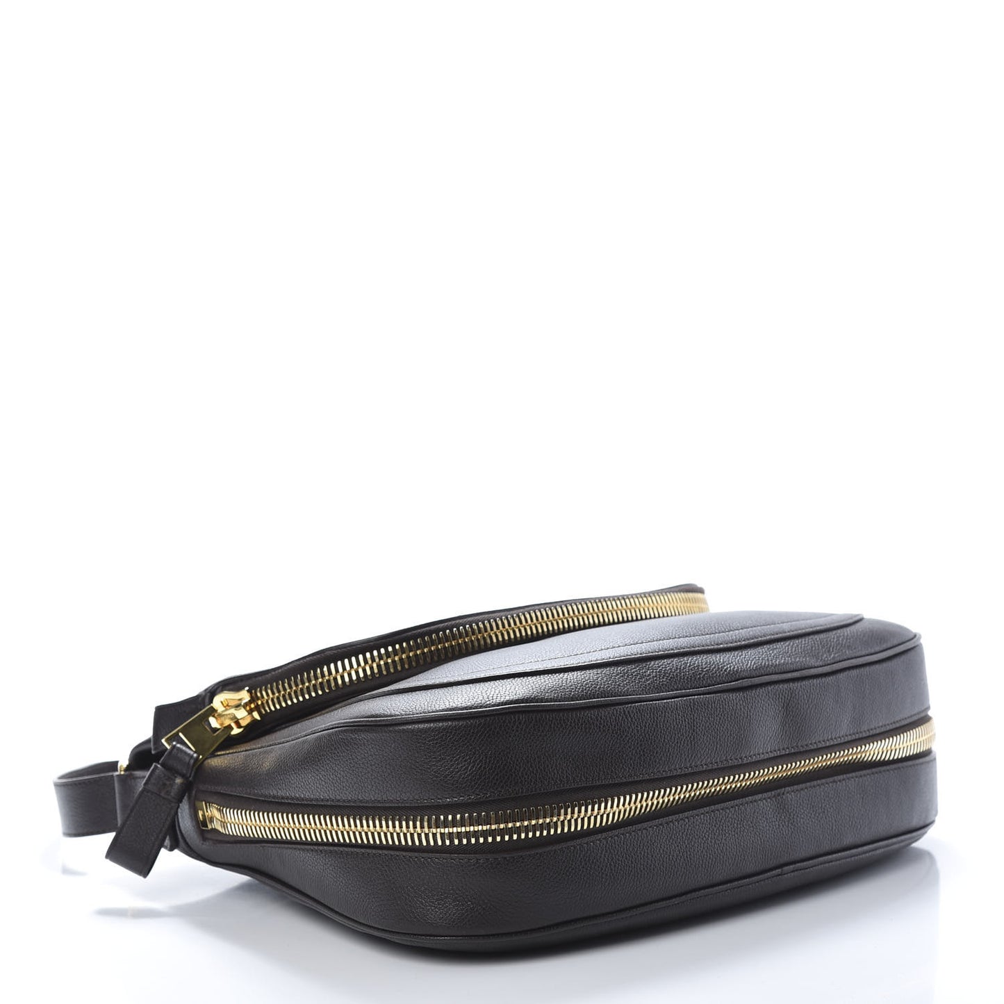 Pebbled Calfskin Large Jennifer Dark Brown