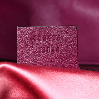 Gucci Velvet Matelasse Medium GG Marmont Shoulder Bag Fuchsia Violet Cyclamen 7 of 25